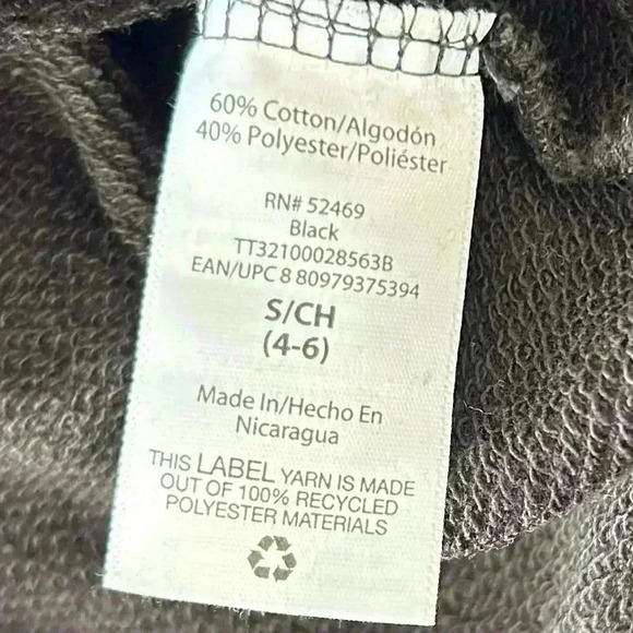 Time & Tru Viral Sweatshirt Women Size S Black Crew Neck Pullover NWT Casual - Picture 6 of 6